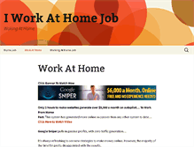 Tablet Screenshot of iworkathomejob.com